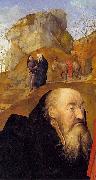 Hugo van der Goes, Sts Anthony and Thomas with Tommaso Portinari